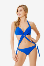 Block Leaves Ruched Cutout One Piece Swimsuit